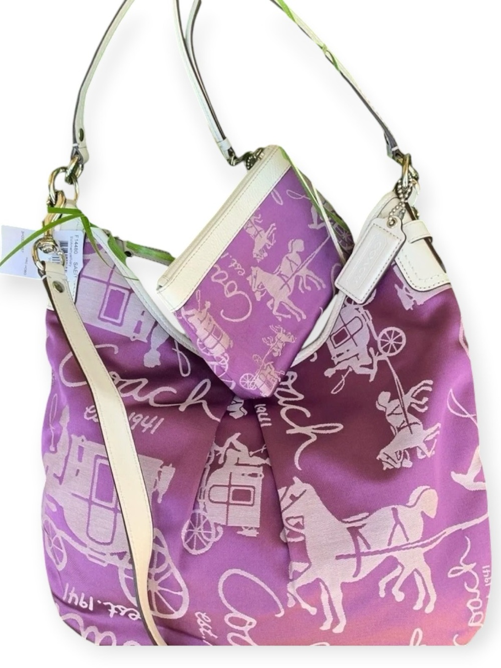 Coach Horse and Carriage Hobo/Slouchy Crossbody Bag/Wristlet (Style F14480) NWT